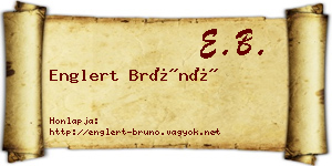Englert Brúnó névjegykártya